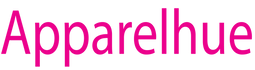 Pink 'Apparelhue.com' text on a white background