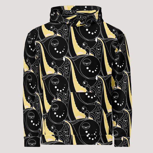Fashion Print Hoodies Women Autumn Winter Long Sleeve Pullover Tops Hooded Sweatshirts Streetwear Casual Female Loose Clothes