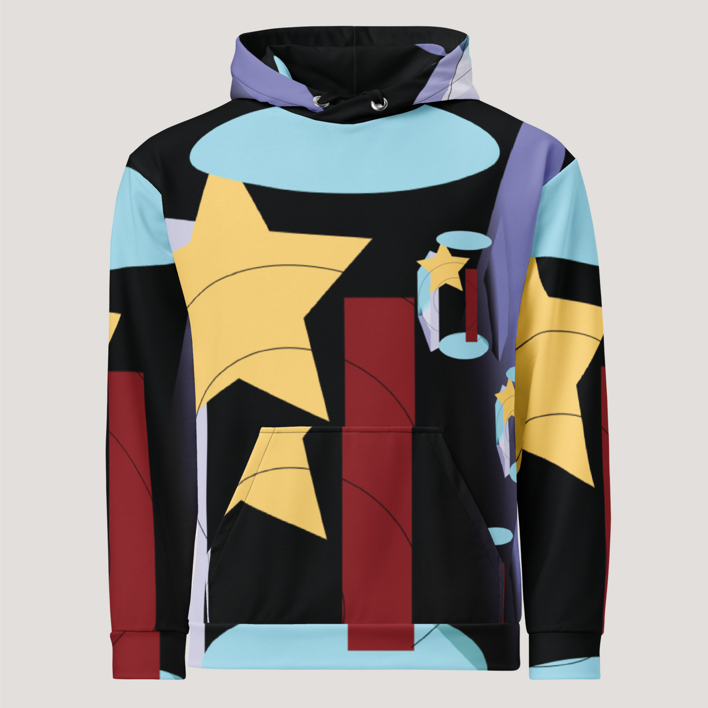 Trendy Hip Hop Sweatshirt, Women’s Art Hoodie, Urban Fashion Pullover, Creative Print Hoodie