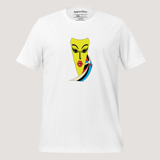 Wearable Art, Modern Fashion, Face Art Print T-Shirt