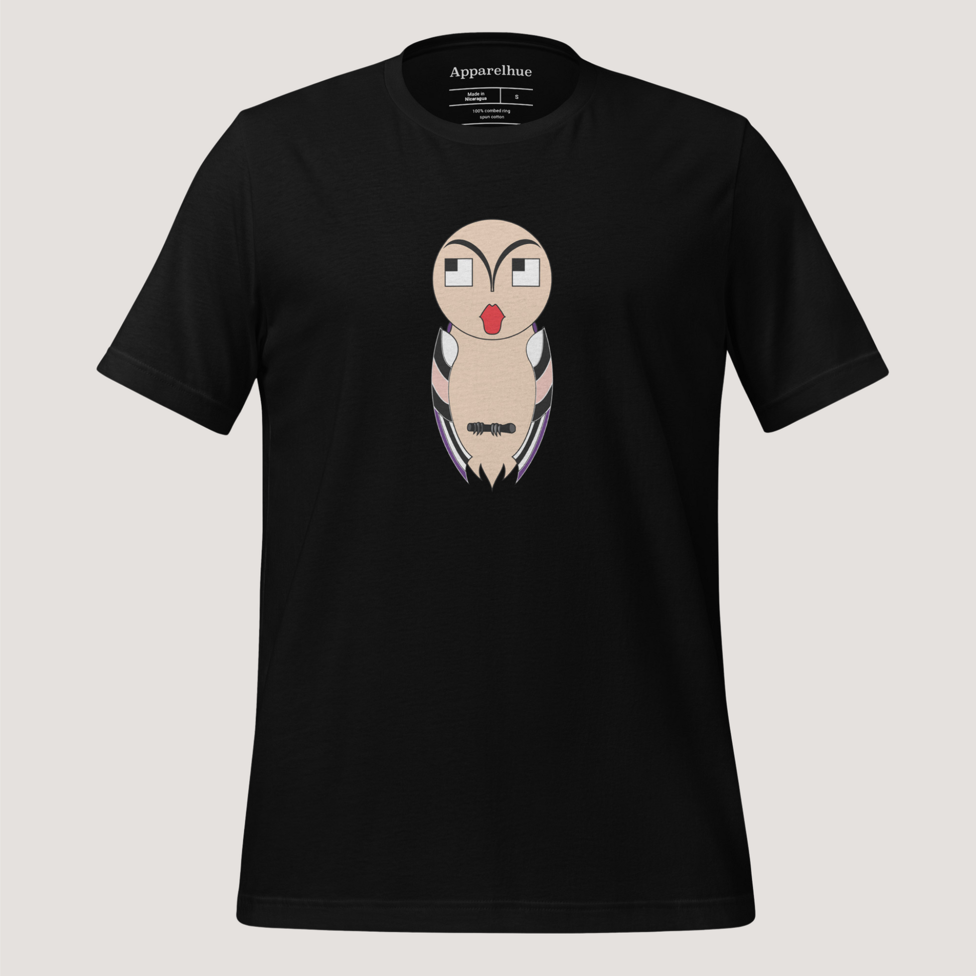mystical tee, graphic owl