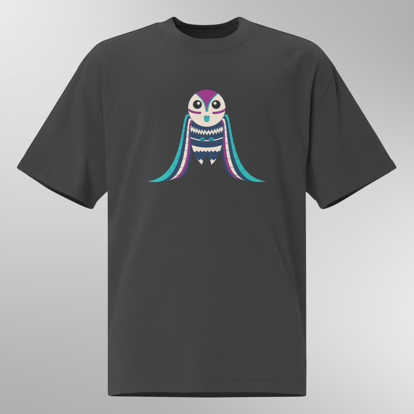 Oversized Owl Print T-shirt 