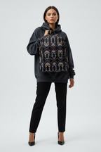 Bold Geometric Abstract Print Rucksack