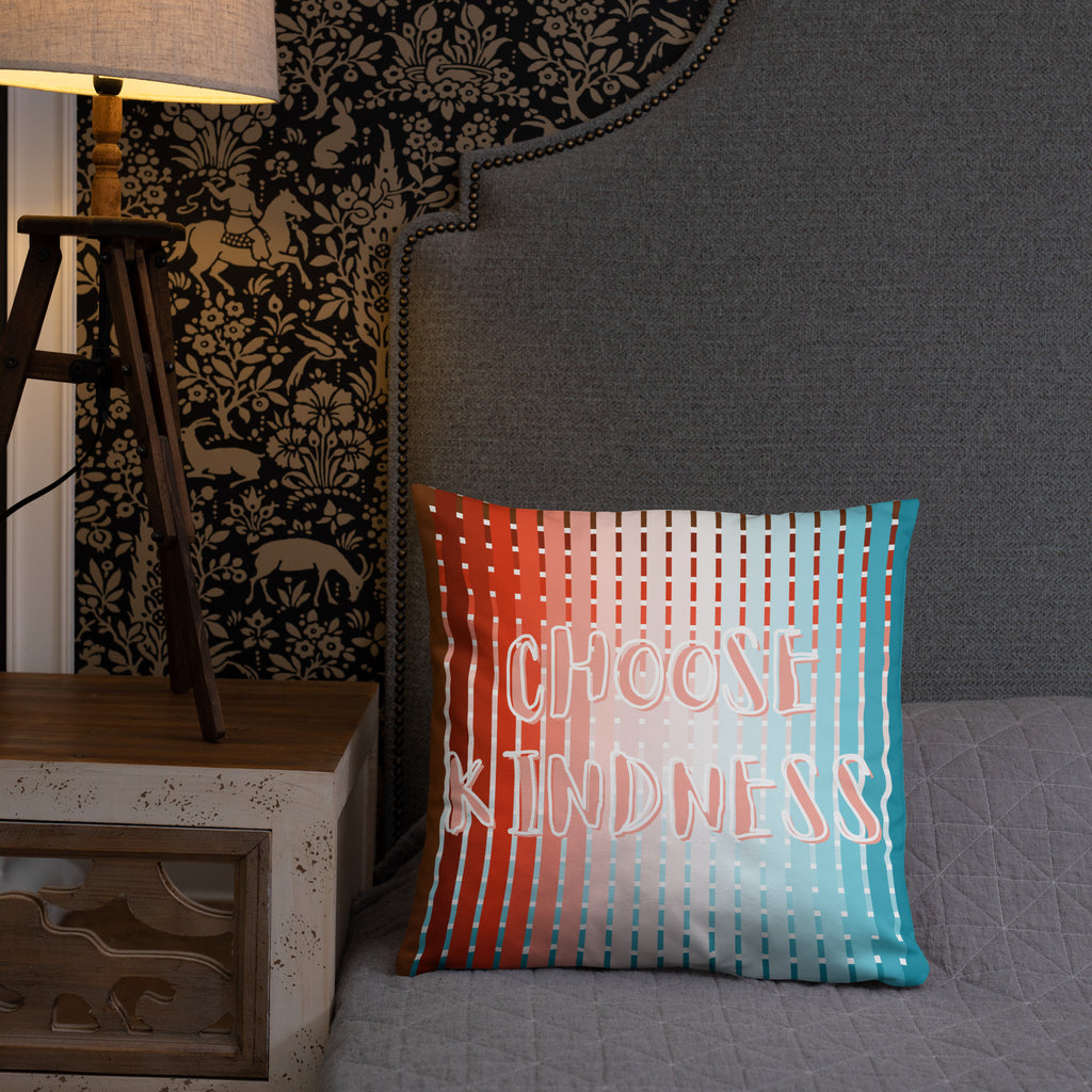 Inspirational message pillow case bedroom styling