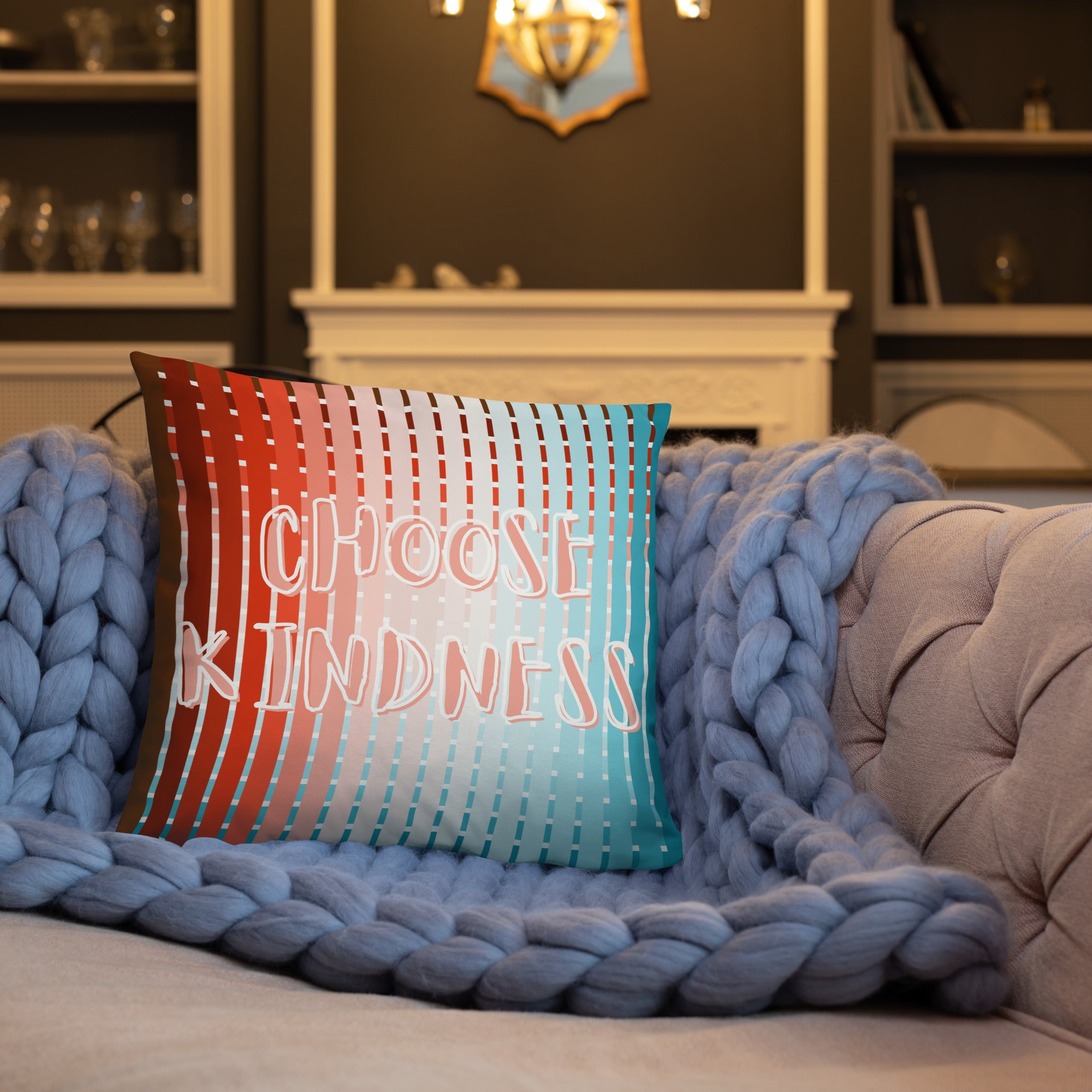 Neutral living room decor pillow cover