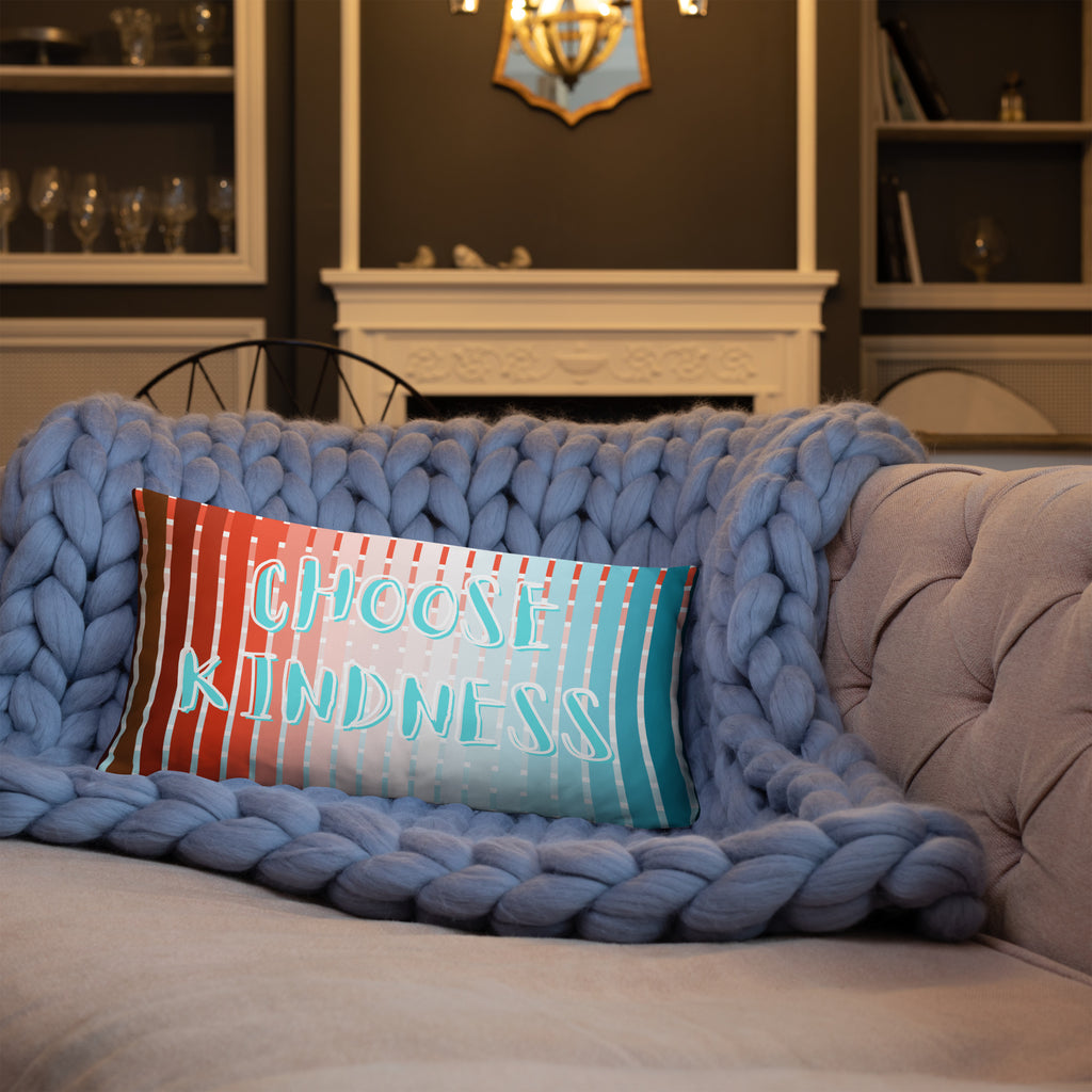 Contemporary home decor typography pillow