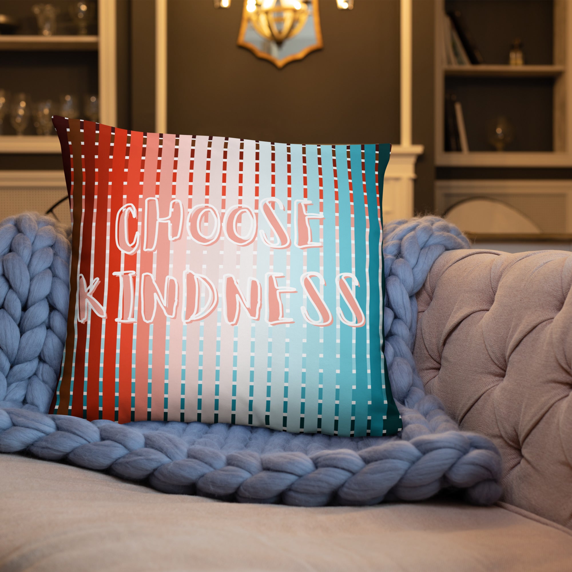 Choose Kindness basic pillow case front view