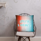 Modern art inspired decorative cushion