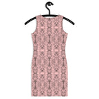 Stylish sleeveless graphic print midi dress