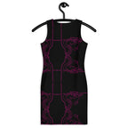 Black Printed Mini Artistic Dress