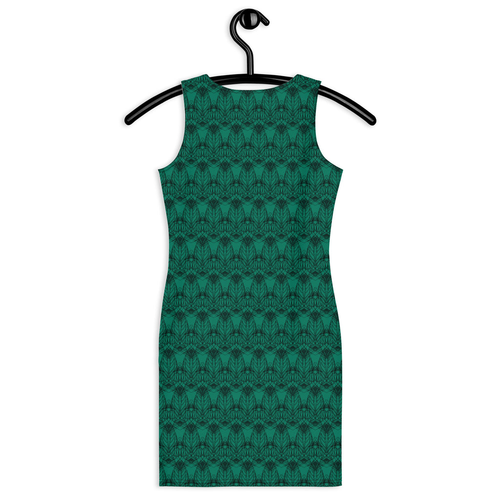 Green Aesthetic Art Tank Dres