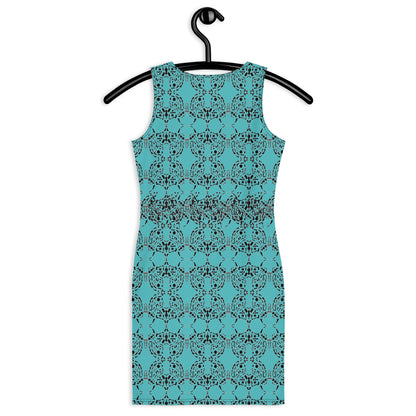 Party Dresses for Women, Bodycon dress geometric Print Dress, Fitted Party Mini Dress