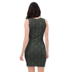 Sleeveless art dress close detail