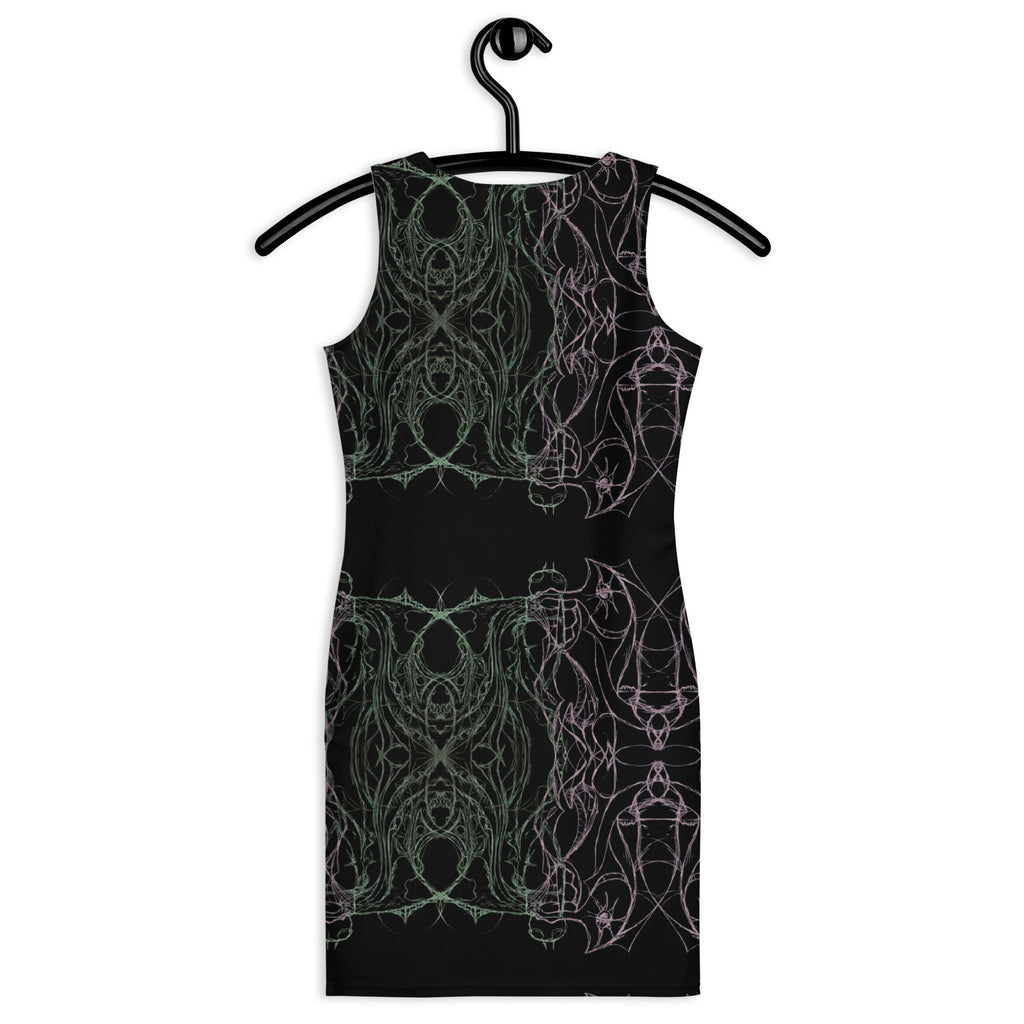 Luxury artistic bodycon dress full body