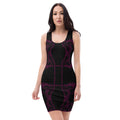 Black Printed Mini Artistic Dress