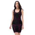 Black Printed Mini Artistic Dress