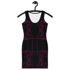 Black Printed Mini Artistic Dress