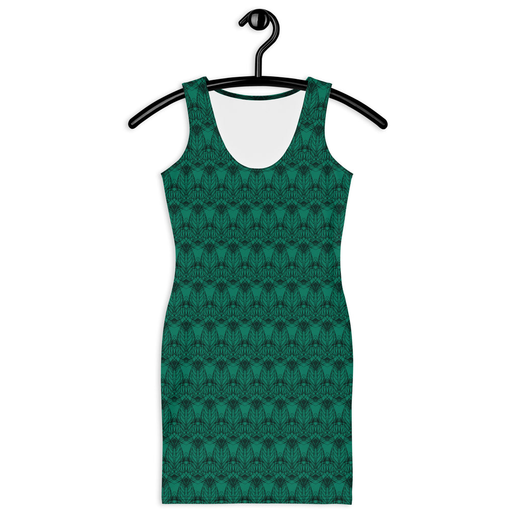 Green Aesthetic Art Tank Dres