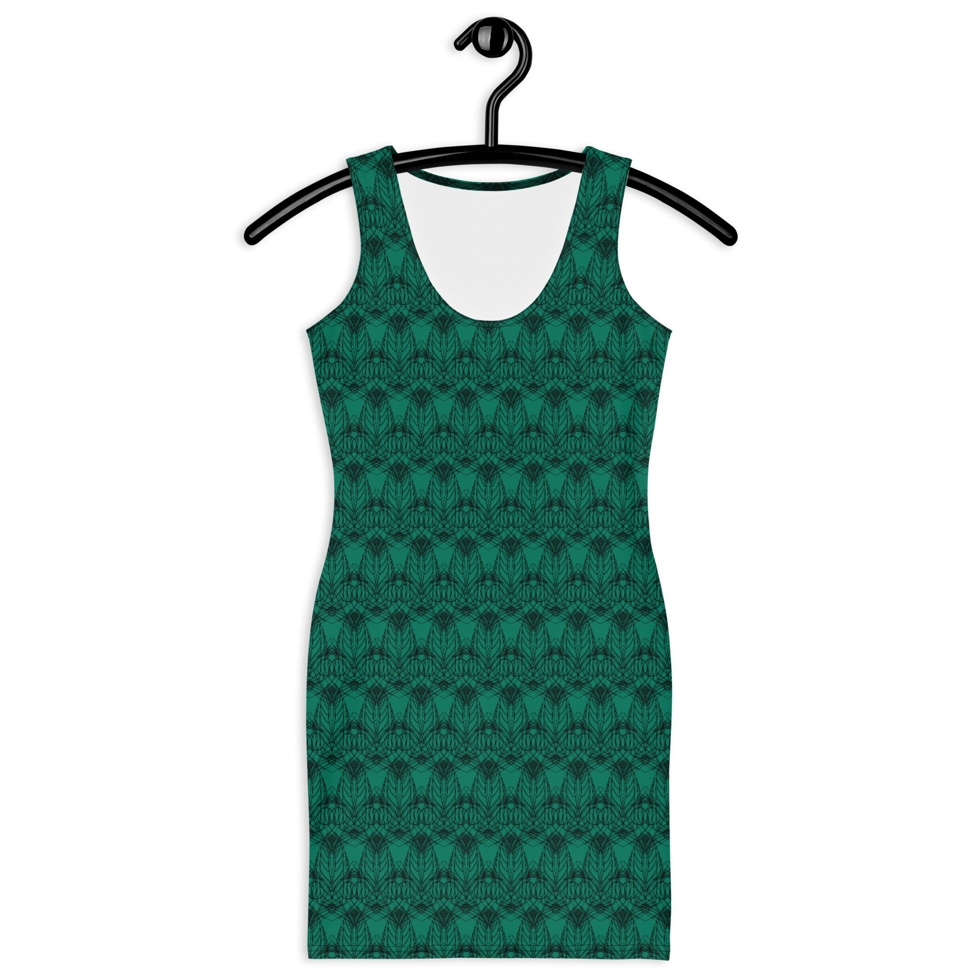 Green Aesthetic Art Tank Dres