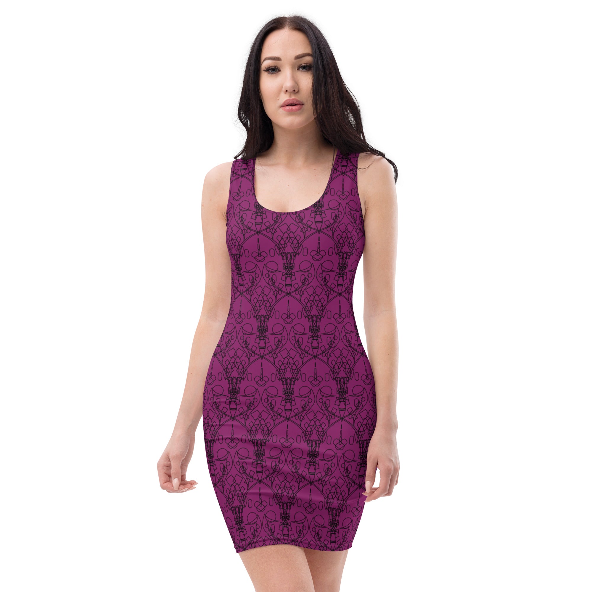 Stylish Sleek Fitted Party Mini Dress