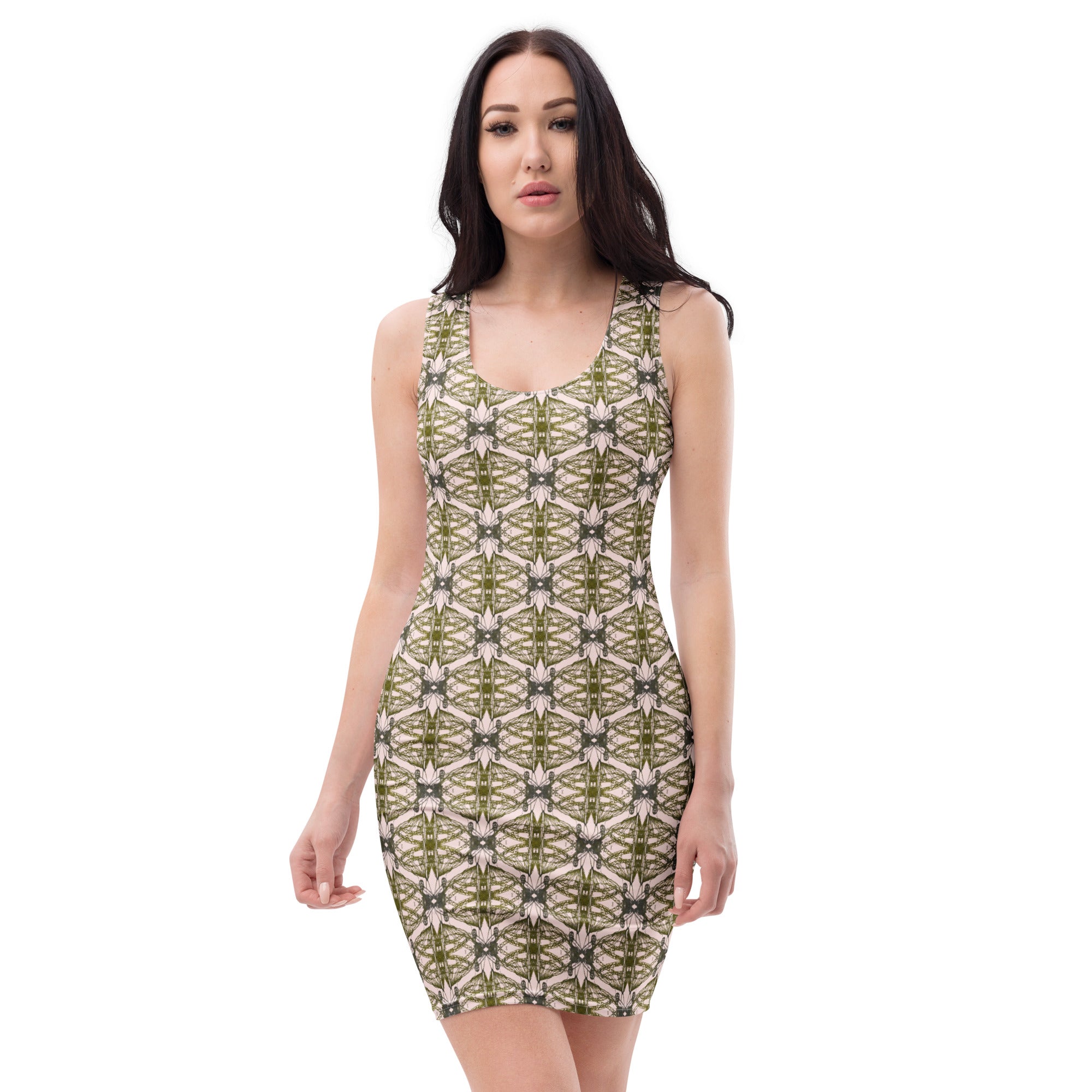 Artistic sleeveless dress full body