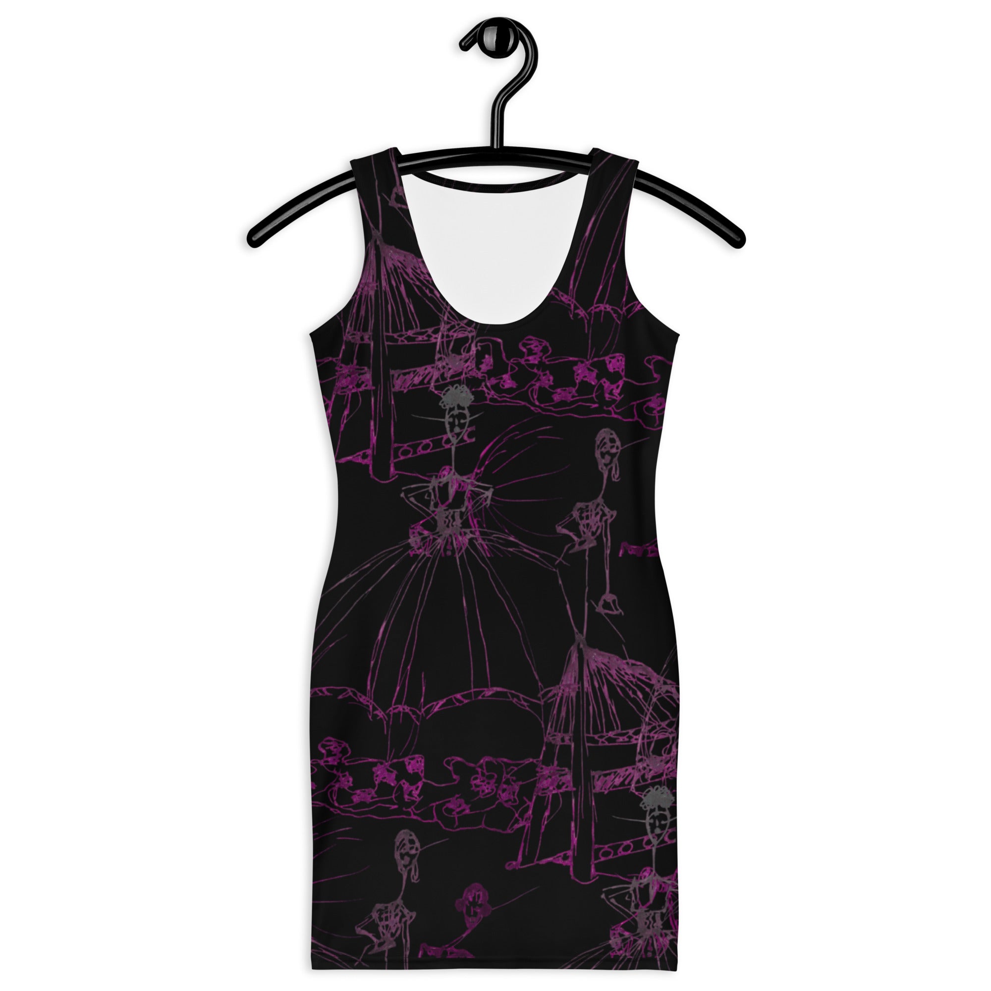 Vibrant print sleeveless dress