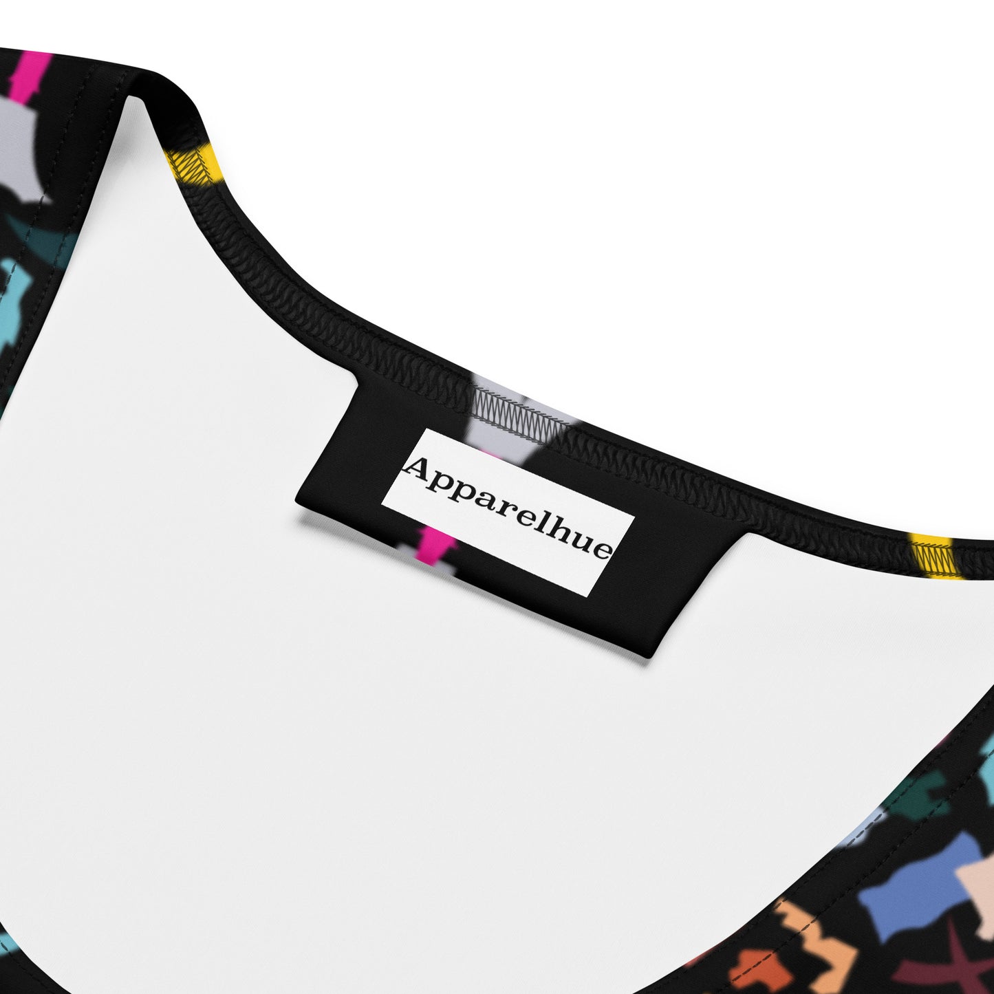 Bold Colorful Print Black Mini Dress – Vibrant Art-Inspired Fashion, Standout Style for Any Occasion