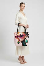 Artsy All-Over Print Large Tote Bag