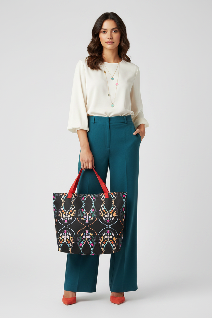 Abstract Art Print Large Tote Bag