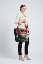 Street Art Portrait Tote Bag