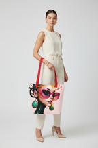 Artsy All-Over Print Large Tote Bag
