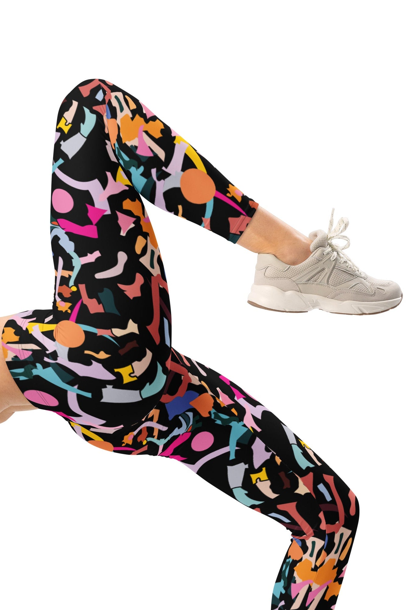 High-waist yoga capris flexible stretch for studio or gym
