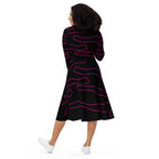 Full-length view of the Art Midi dress  flattering A-line silhouette.