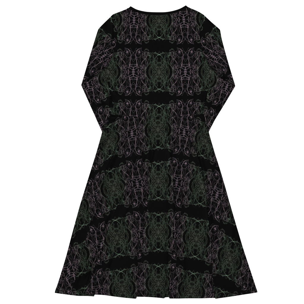 modern womens midi dress outfit styling