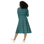 geometric dress flattering silhouette