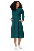 Chic Charming Teal Green Midi Dress