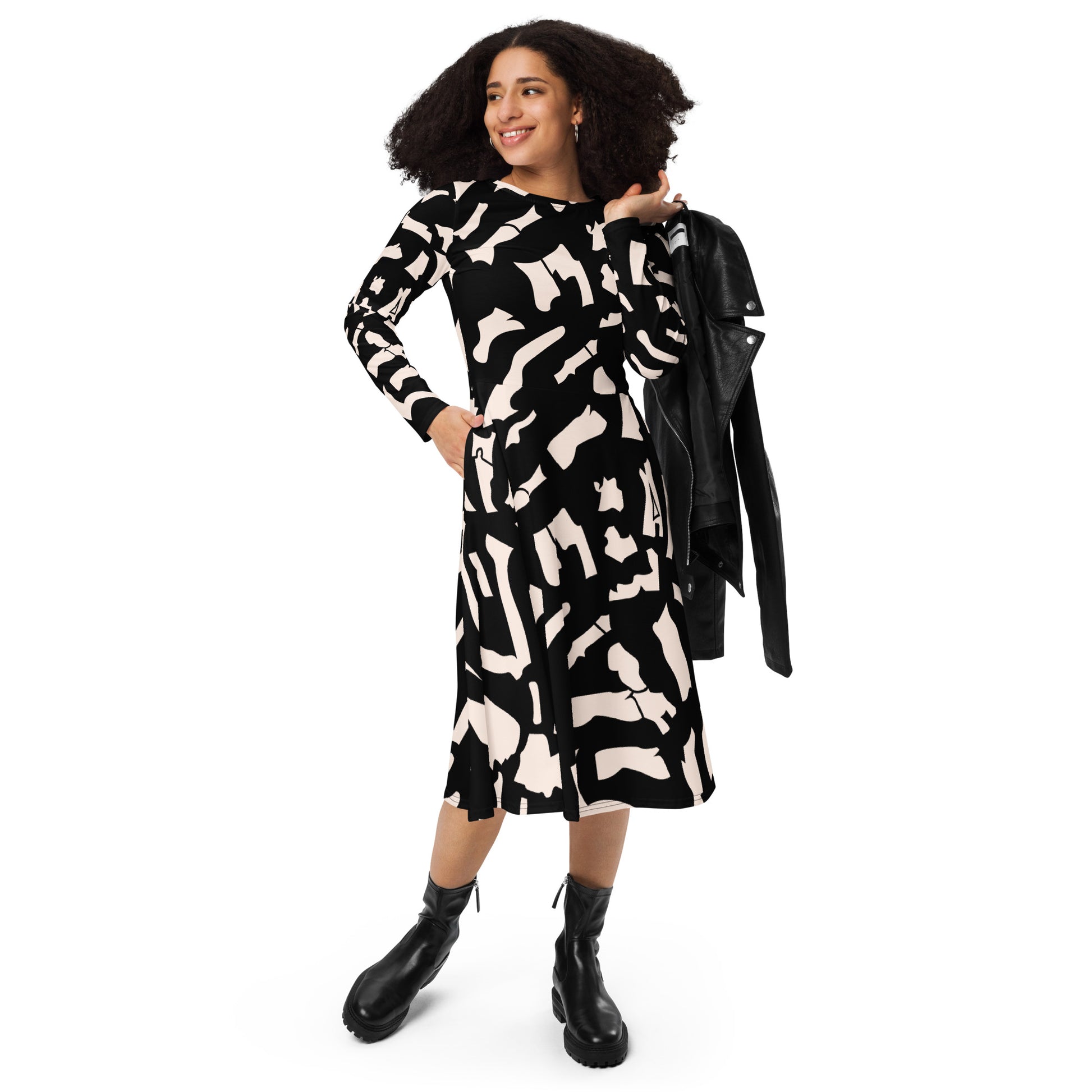 Abstract Art Print Dress