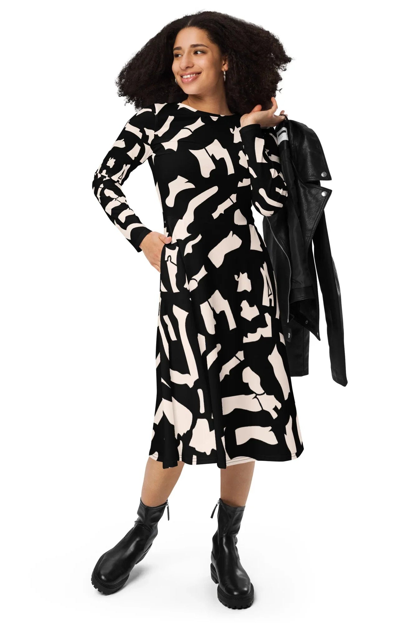Abstract Art Print Dress