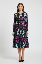 Best seller trendy pattern midi dress