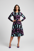 Chic Geometric Midi Dress