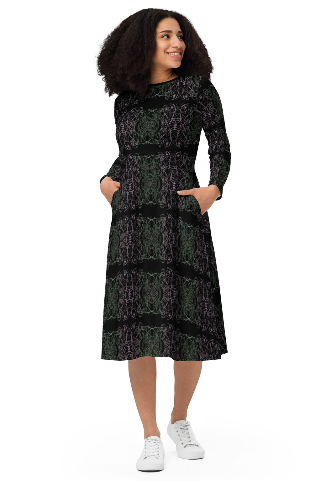 creative abstract dress model shot