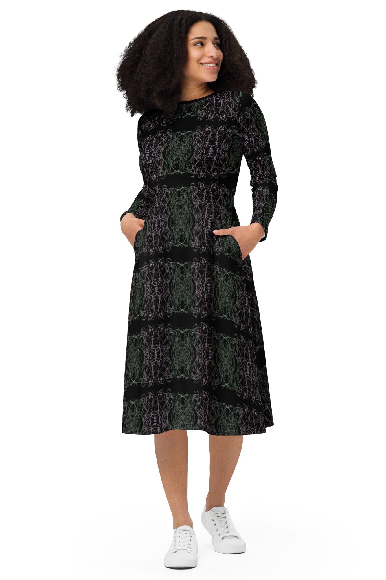 creative abstract dress model shot