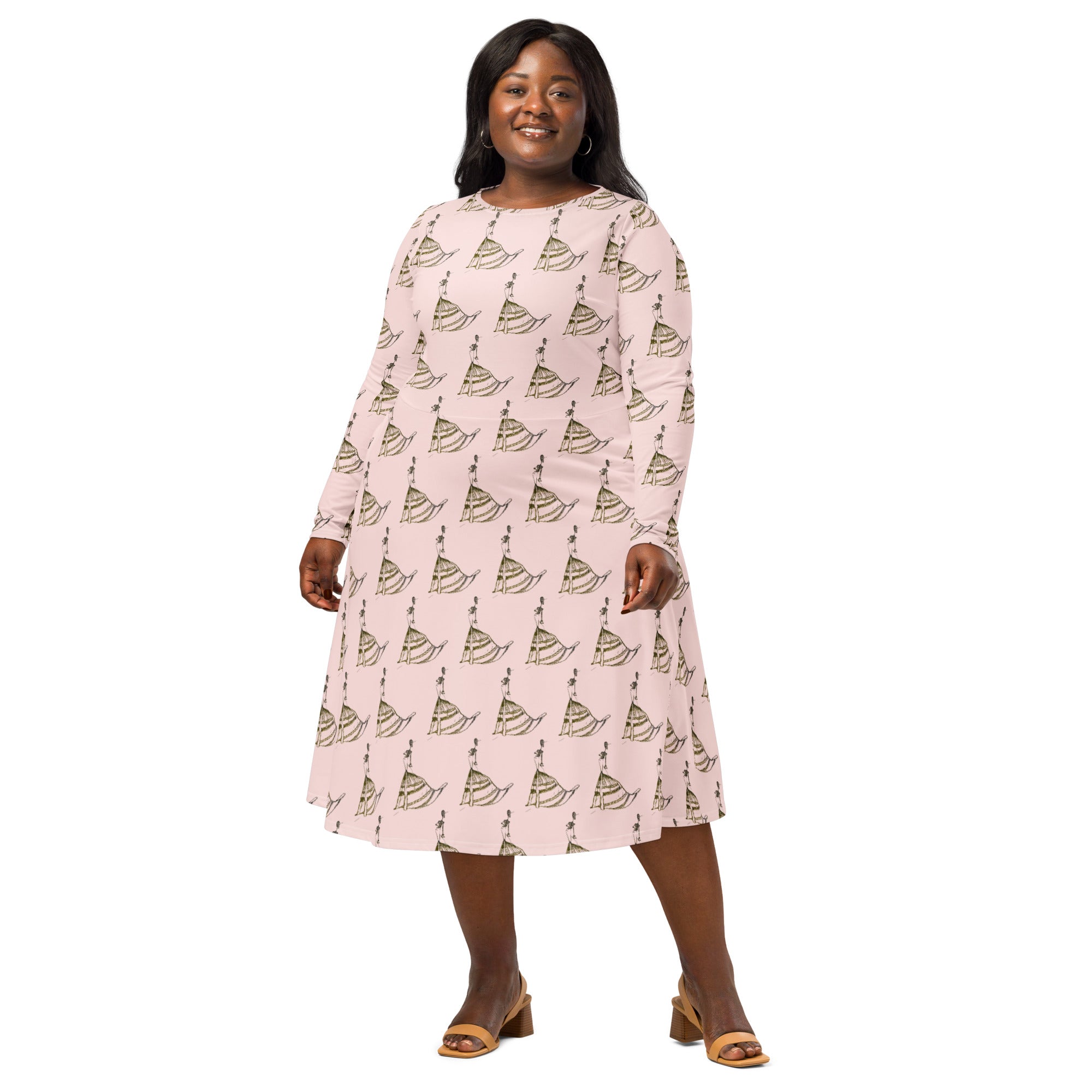 bohemian fashion dress natural pose