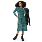 geometric pattern dress elegant styling