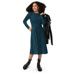 eye catching art dress flowing fabric detail
