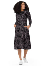 artistic midi dress fabric texture detail