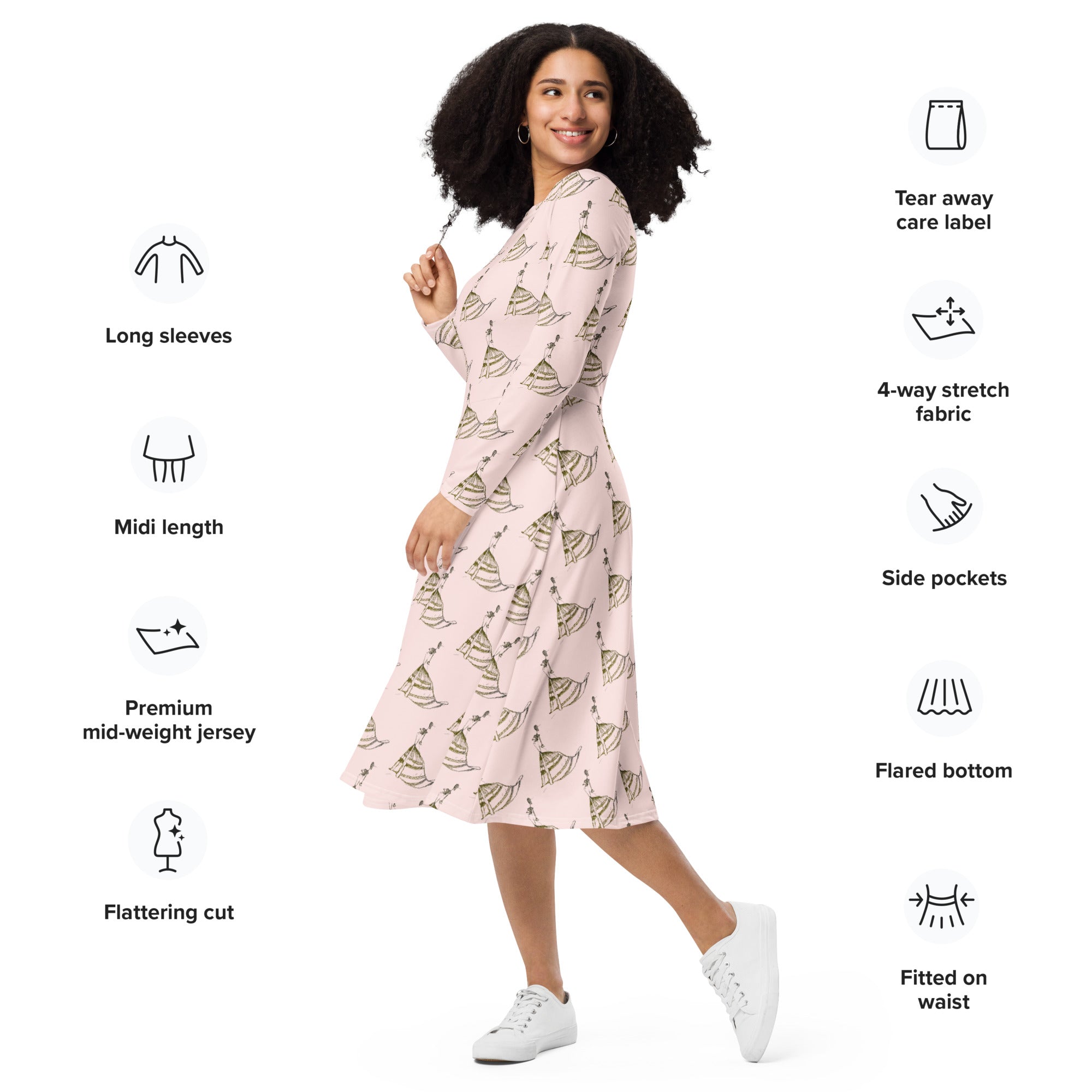 elegant artistic dress soft movement