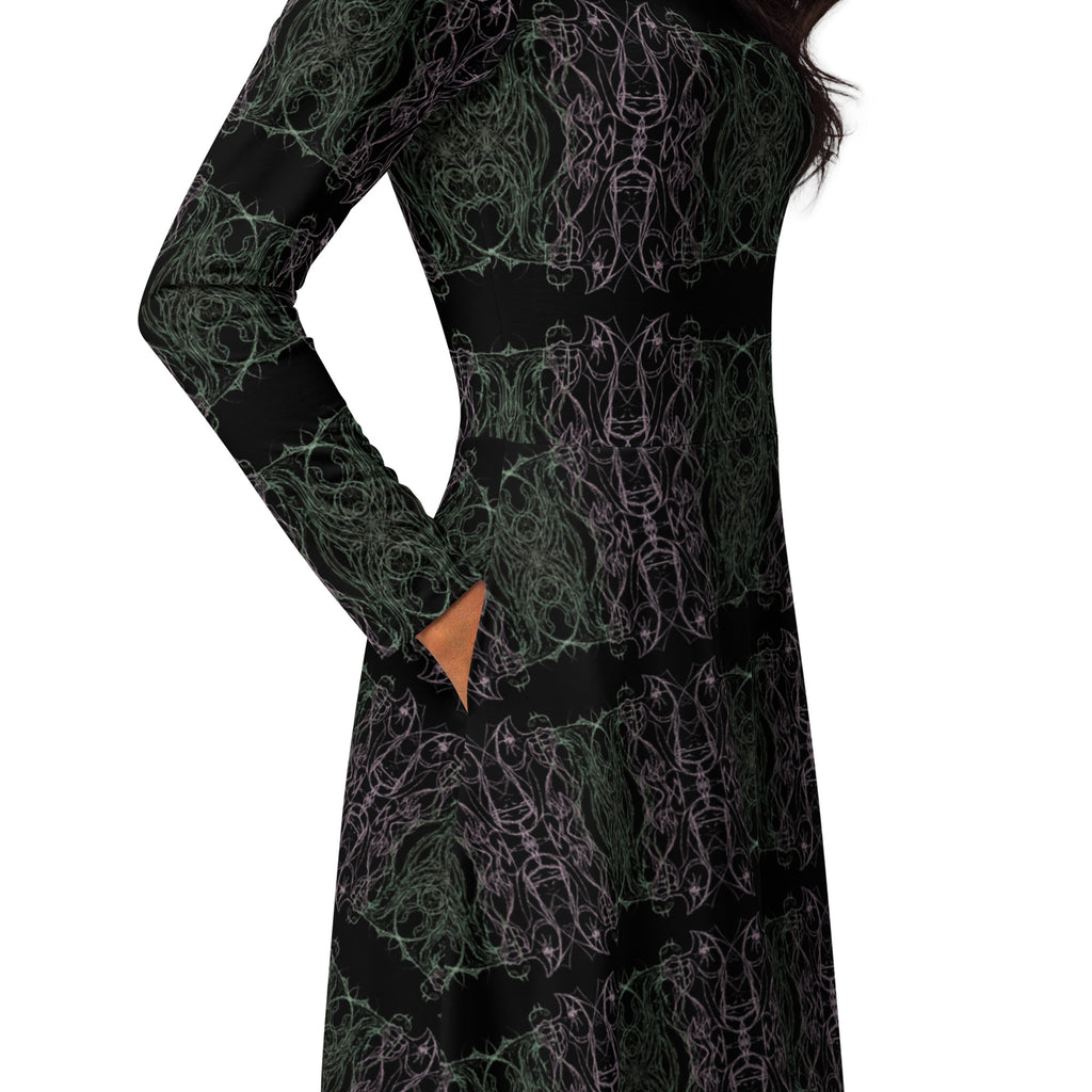 unique abstract dress design detail