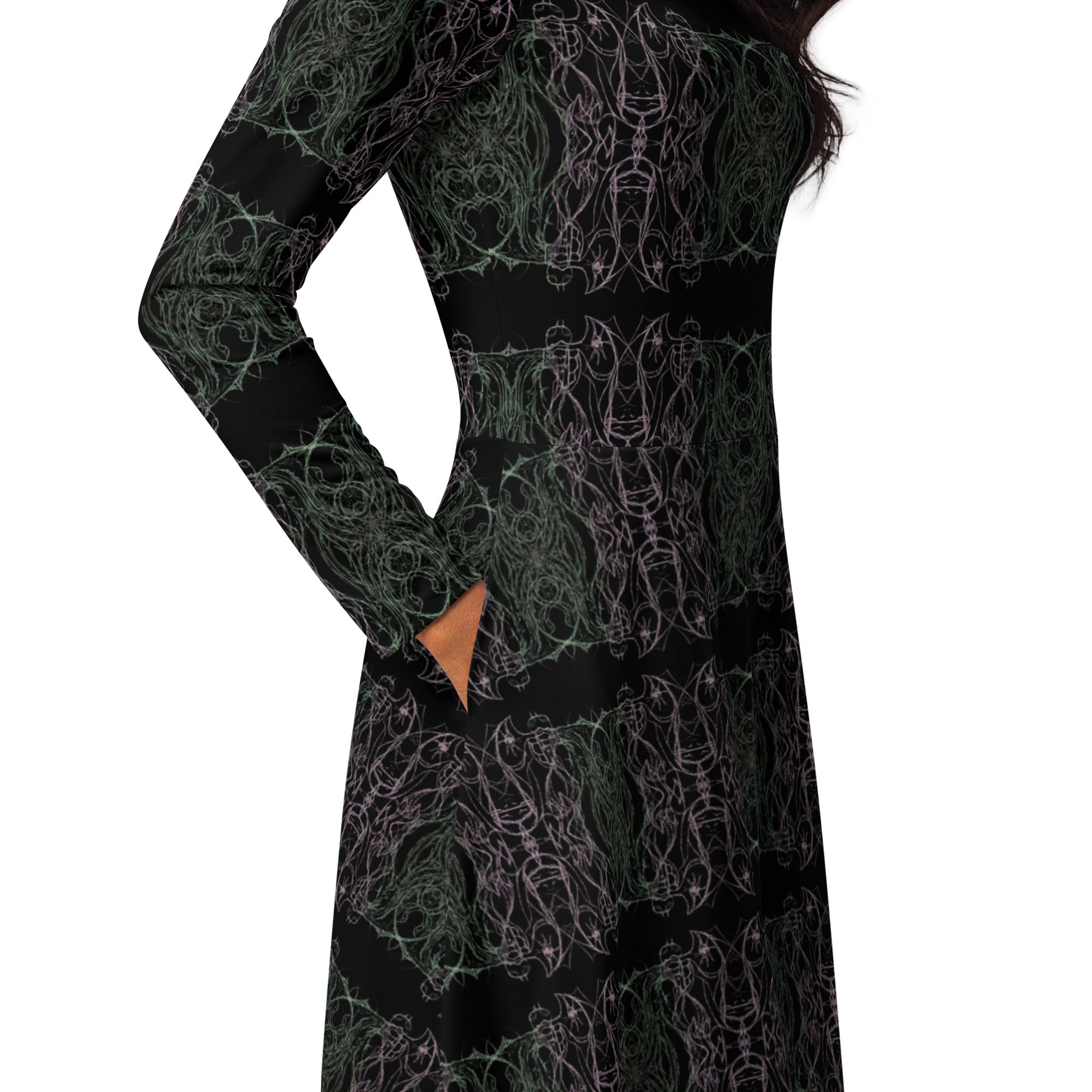 unique abstract dress design detail