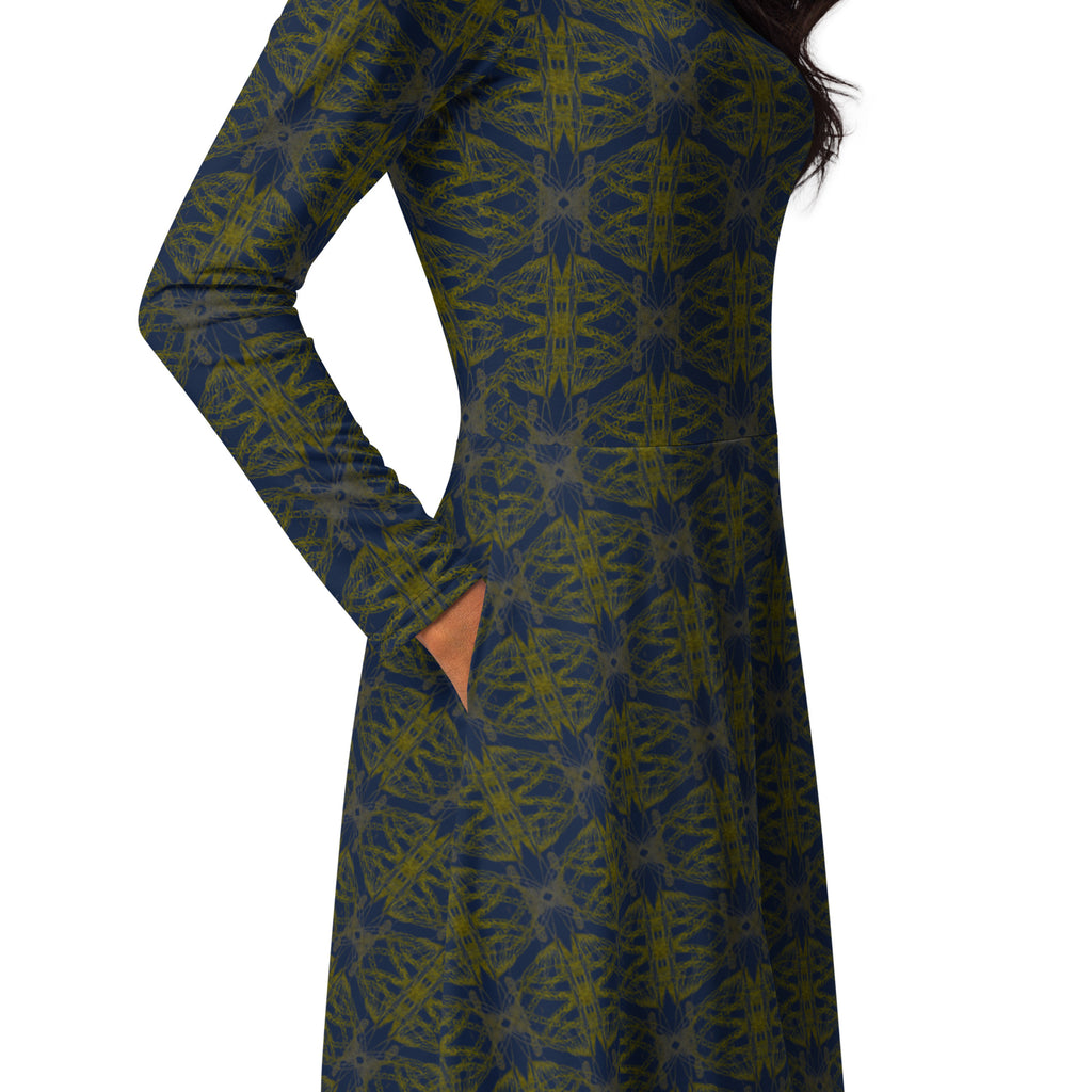 Full-length studio shot of the Apparelhue abstract dress.
